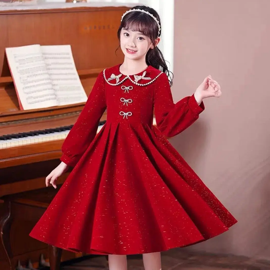 Girls Red Princess Dress Medium Large Kidsren - Image 7