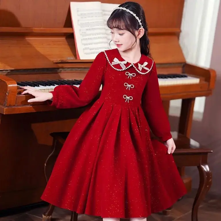 Girls Red Princess Dress Medium Large Kidsren - Image 5