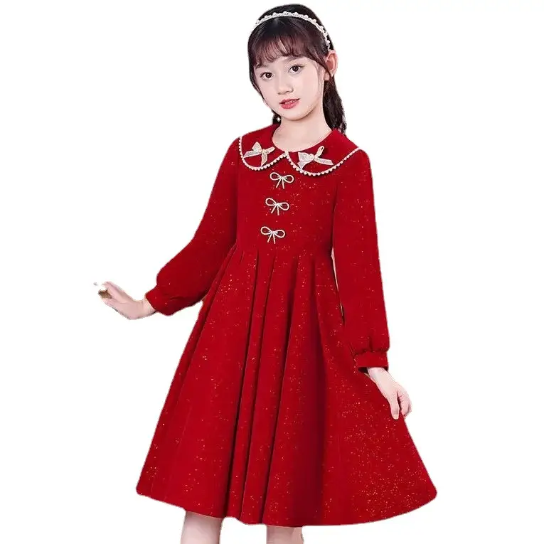 Girls Red Princess Dress Medium Large Kidsren - Image 6
