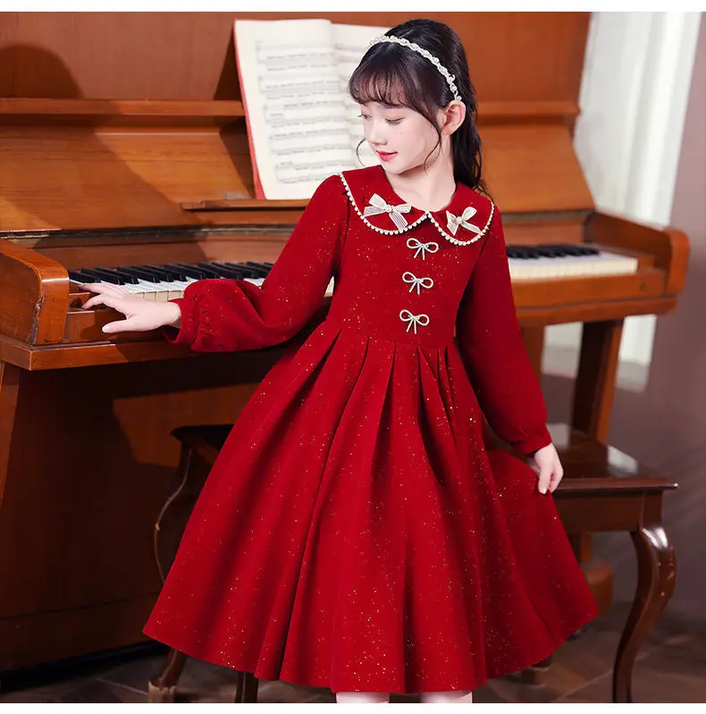 Girls Red Princess Dress Medium Large Kidsren — feature 6