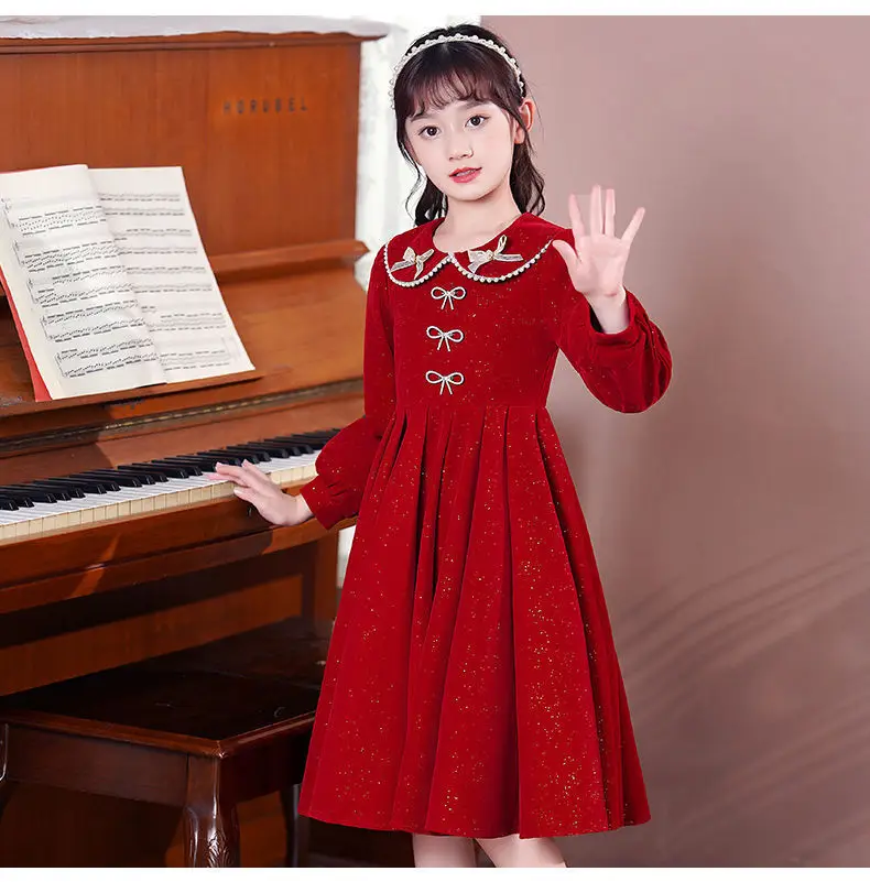 Girls Red Princess Dress Medium Large Kidsren — feature 7