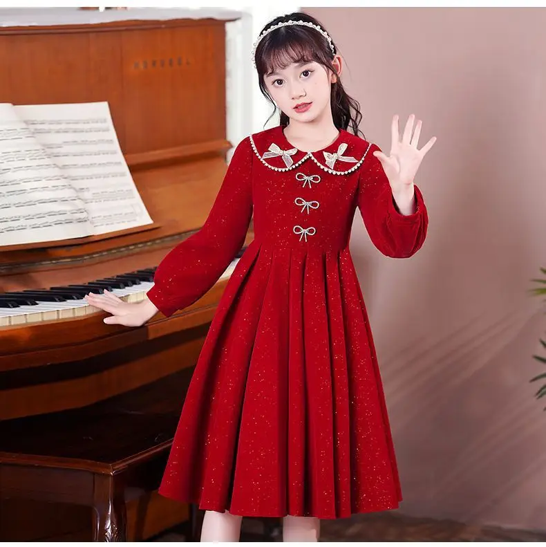 Girls Red Princess Dress Medium Large Kidsren — feature 8