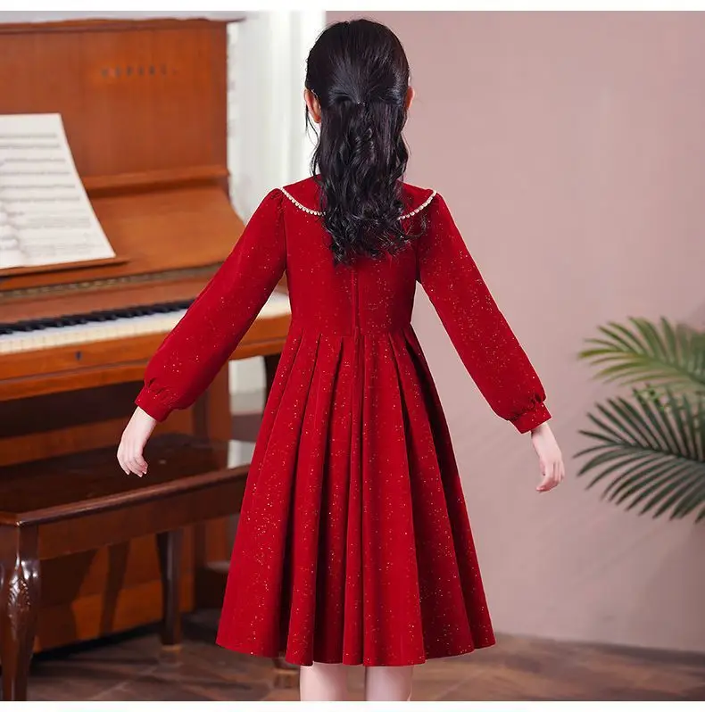 Girls Red Princess Dress Medium Large Kidsren — feature 9