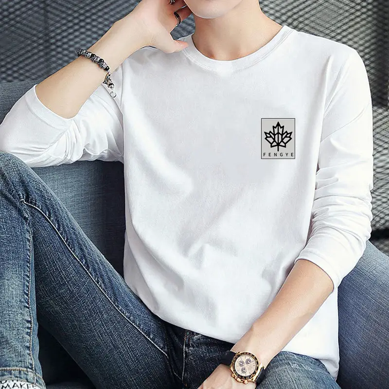 Men Black Korean Style T-Shirt for Teenagers - Image 13