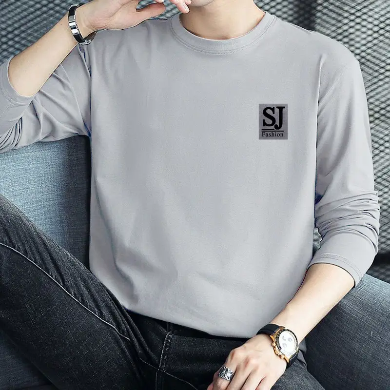 Men Black Korean Style T-Shirt for Teenagers - Image 3