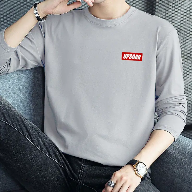 Men Black Korean Style T-Shirt for Teenagers - Image 6