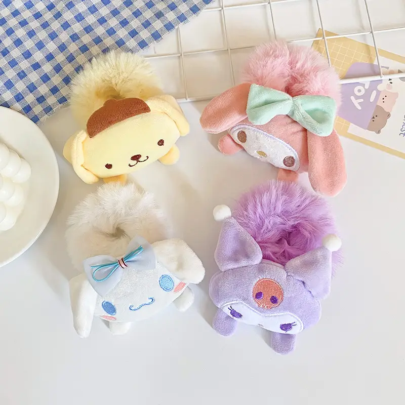 Plush Cartoon Hair Bands for Kids Girls Bow Accessories - Image 7