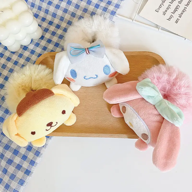 Plush Cartoon Hair Bands for Kids Girls Bow Accessories - Image 8