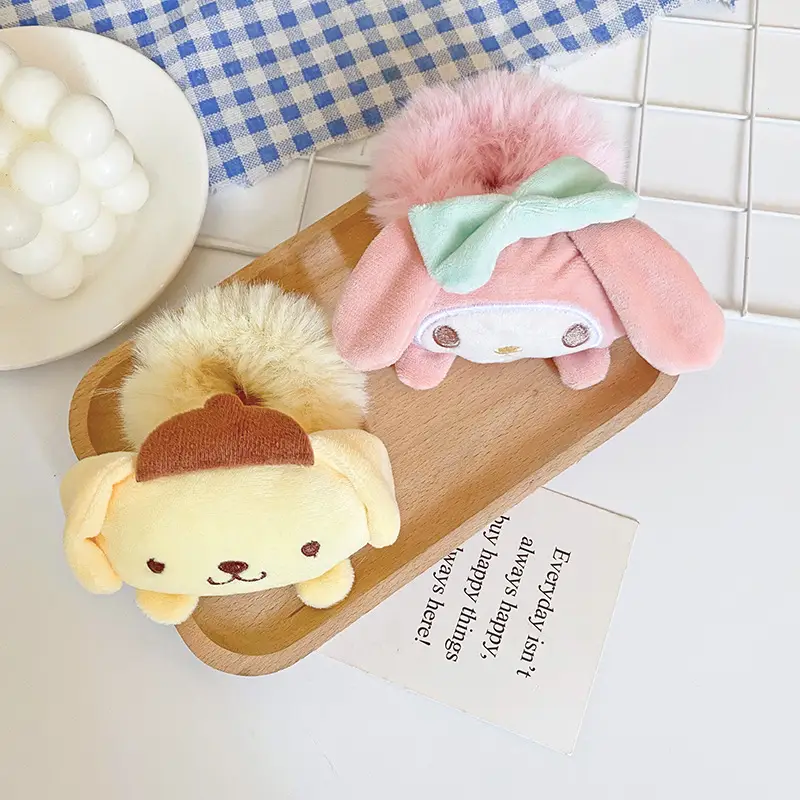 Plush Cartoon Hair Bands for Kids Girls Bow Accessories - Image 9