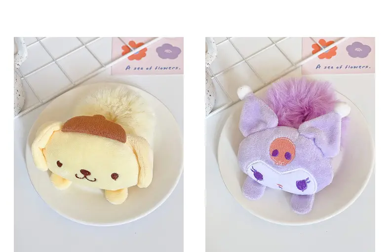 Plush Cartoon Hair Bands for Kids Girls Bow Accessories — feature 12