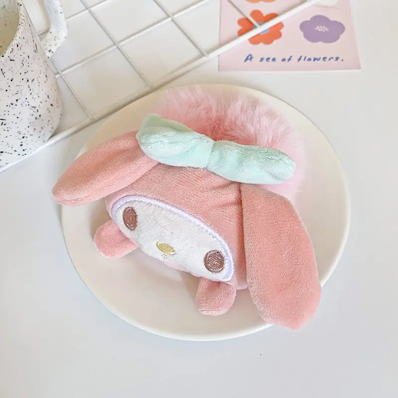 Plush Cartoon Hair Bands for Kids Girls Bow Accessories - Image 4