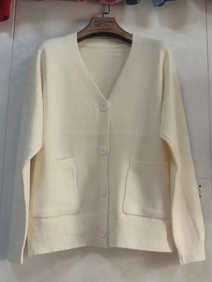Women's Light Blue Knitted Cardigan 2025 Spring Fall - Image 8