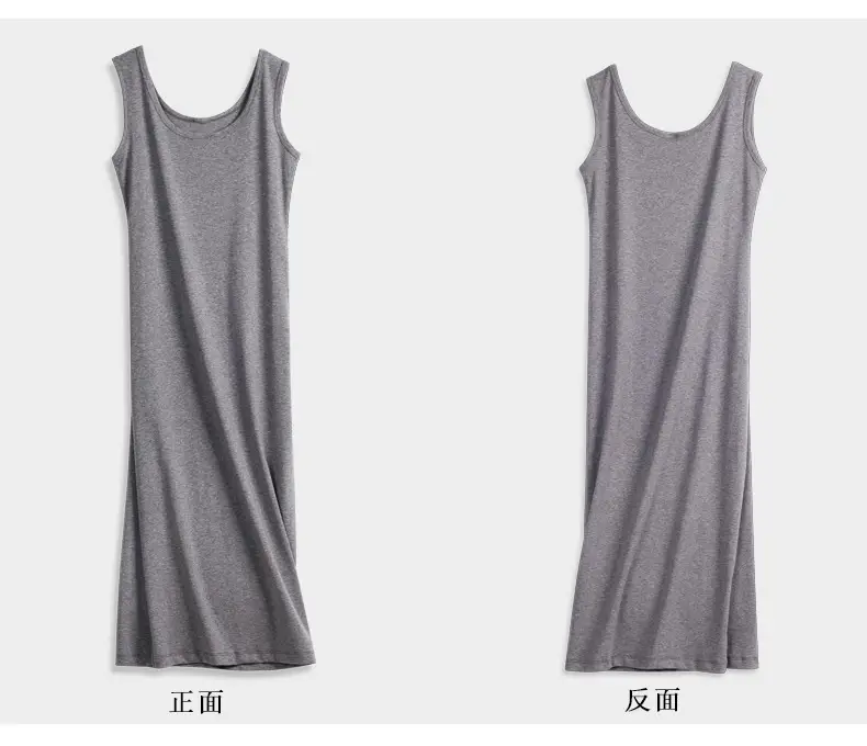 Black Sleeveless Camisole Dress Women Autumn Mid Length — feature 14