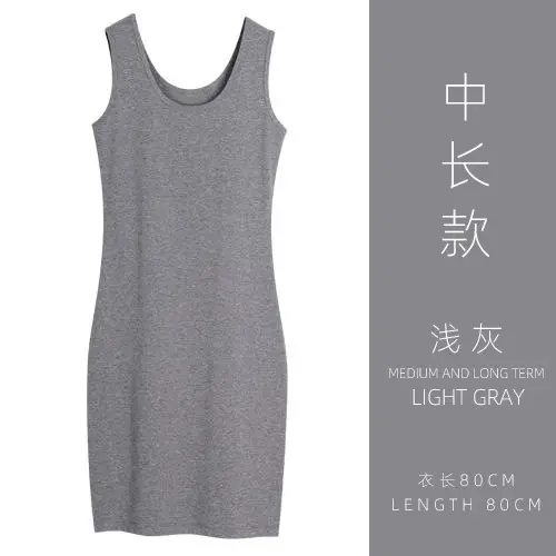 Black Sleeveless Camisole Dress Women Autumn Mid Length - Image 2