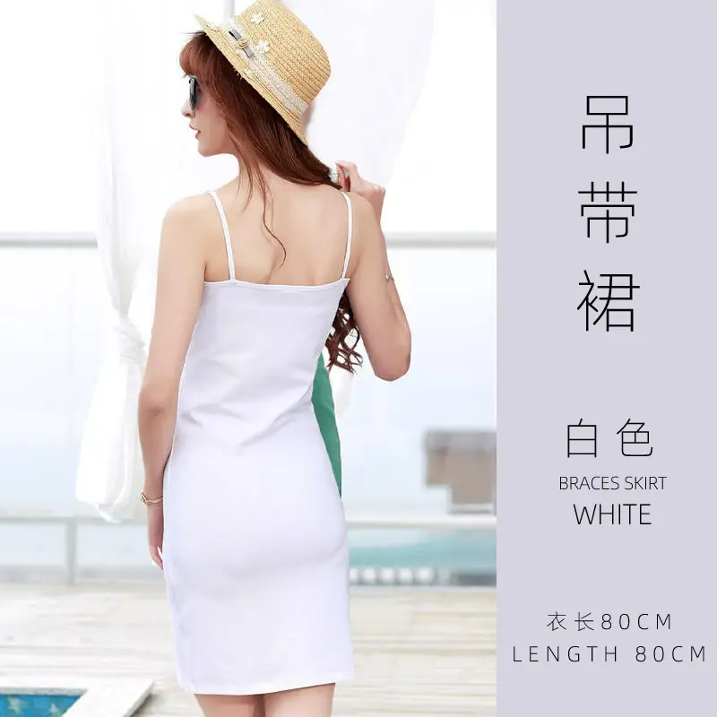 Black Sleeveless Camisole Dress Women Autumn Mid Length - Image 8