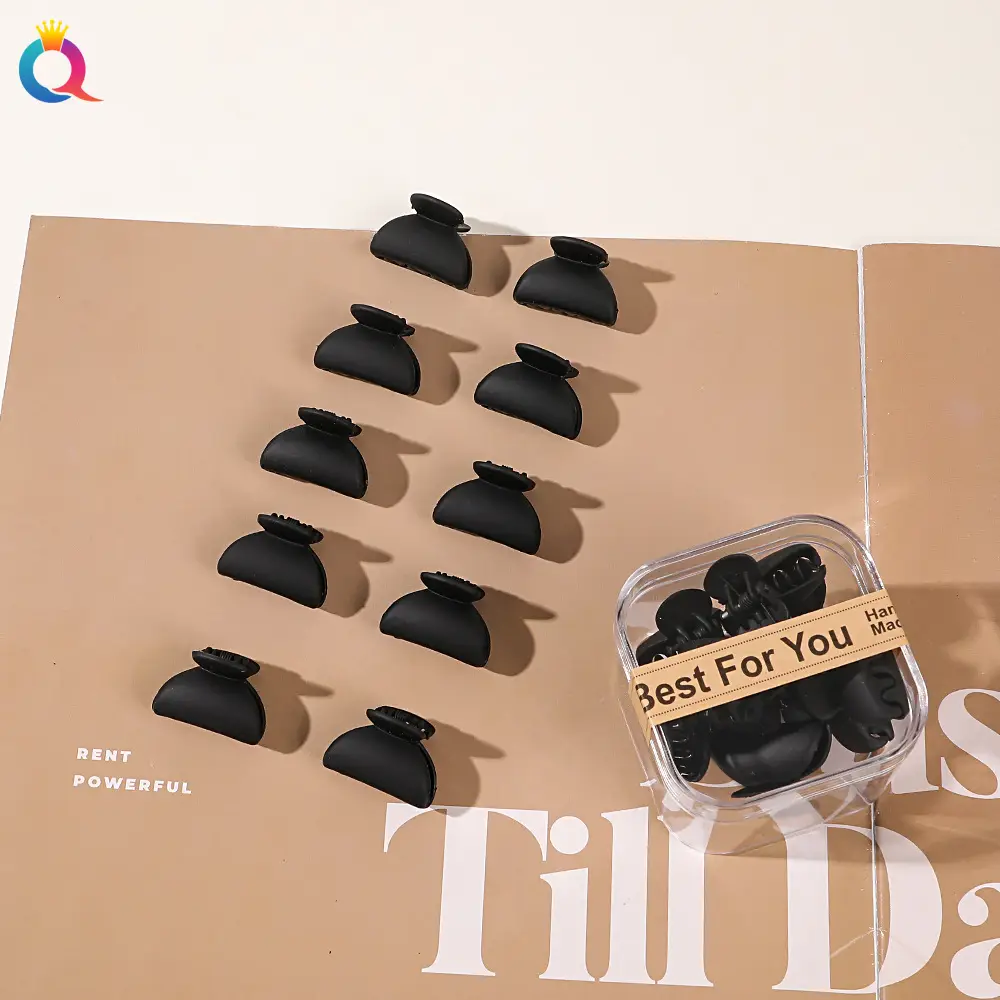 Black Crossbody Hair Clips for Women - 10 Pcs Wholesale - Image 27