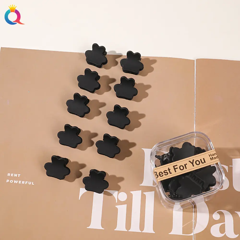 Black Crossbody Hair Clips for Women - 10 Pcs Wholesale - Image 30