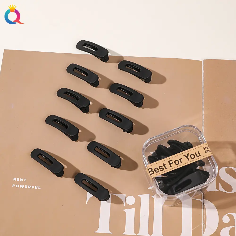 Black Crossbody Hair Clips for Women - 10 Pcs Wholesale - Image 31