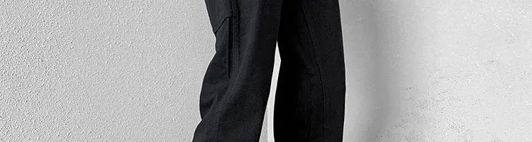 Men Slim Cargo Pants Zipper Style White — feature 17