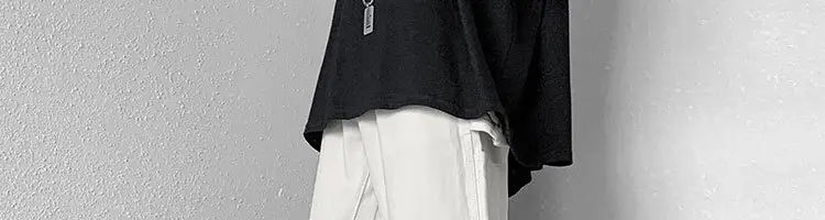 Men Slim Cargo Pants Zipper Style White — feature 36