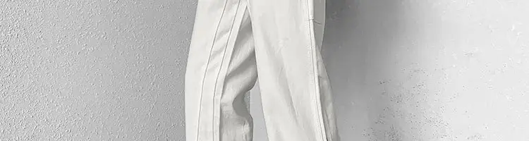 Men Slim Cargo Pants Zipper Style White — feature 37