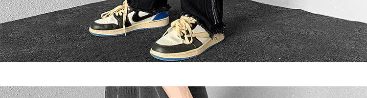 Men Slim Cargo Pants Zipper Style White — feature 7