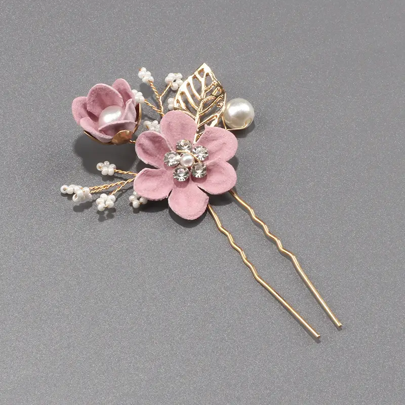 Antique Pearl Leaf Hair Comb for European American Brides - Image 12