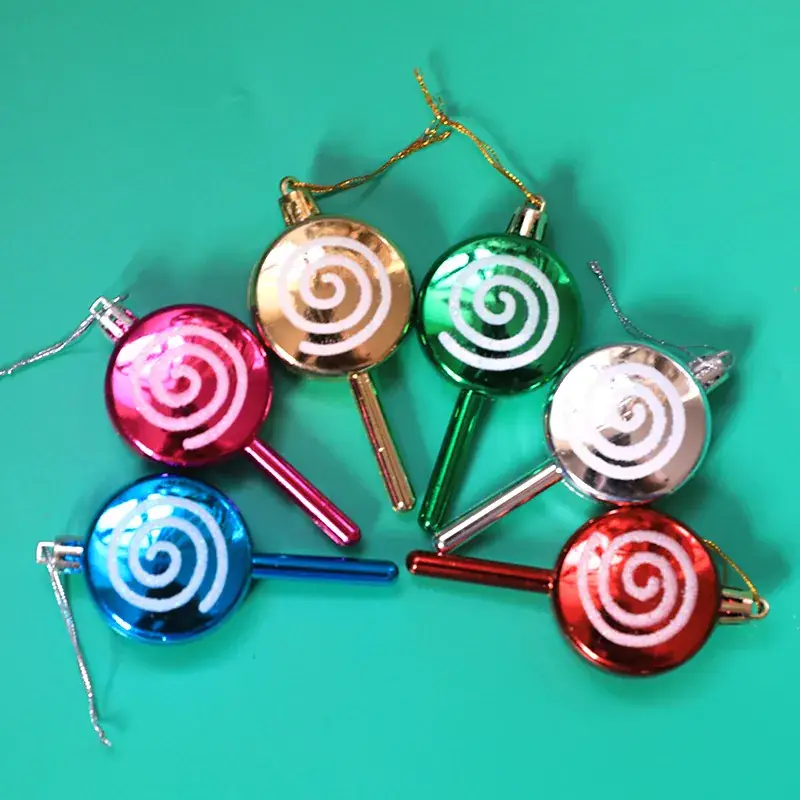 Cross-border Christmas Lollipop Candy Pendants 10cm Wave Decoration - Image 5