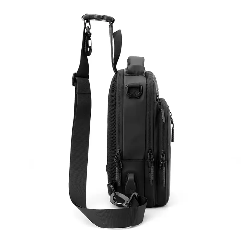 Men's Waterproof Crossbody Bag Blue Black - Image 7