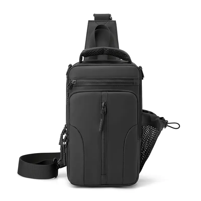 Men's Waterproof Crossbody Bag Blue Black - Image 9