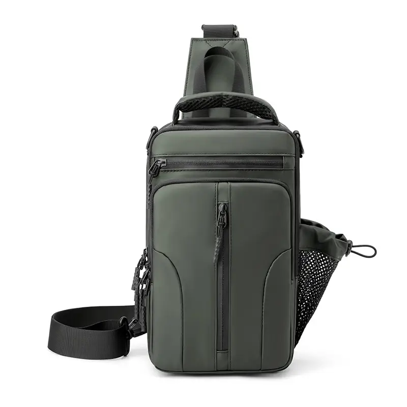 Men's Waterproof Crossbody Bag Blue Black - Image 4