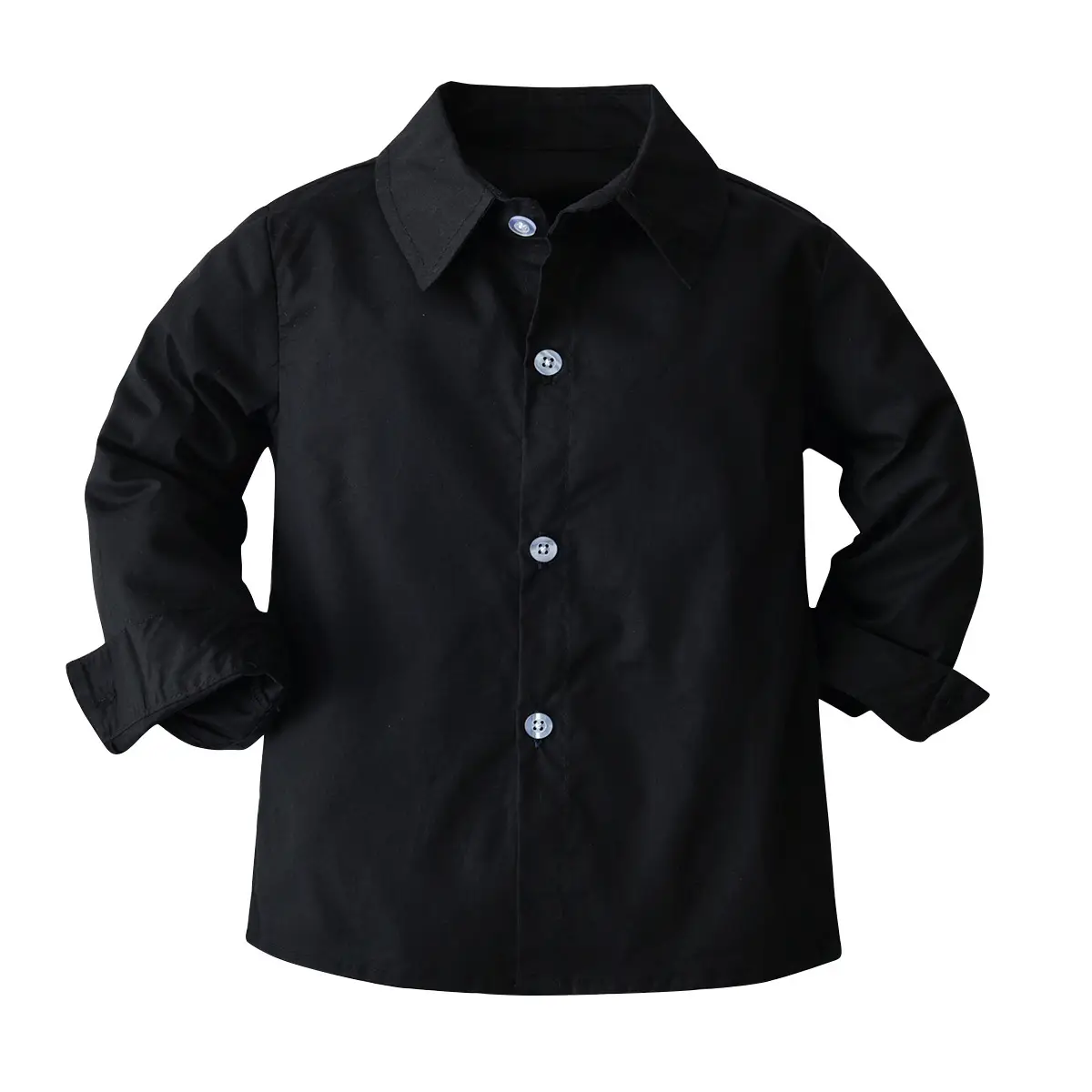 Boys Long Sleeve Striped Suit Black 2022 - Image 2