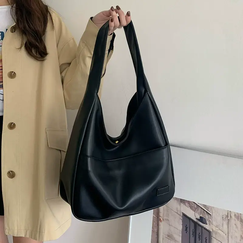Black Large Capacity Women's Shoulder Bag — feature 18