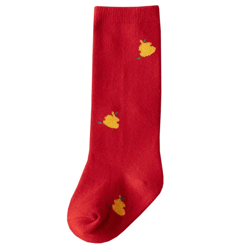 Red Fruit Embroidered Baby Socks New Year - Image 6