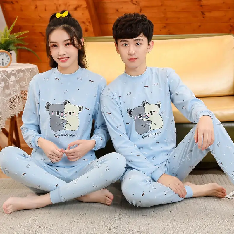 Cotton Pajama Set Pink Bear Print for Girls - Image 8