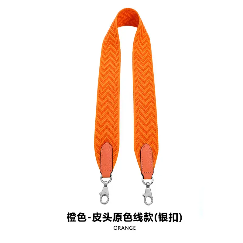 F-54 ribbon 5cm orange primary color line silver buckle