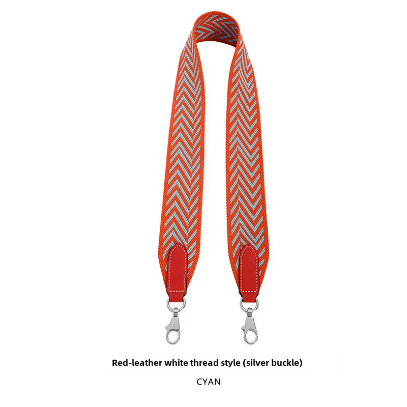 Orange Chevron Ribbon Belt 5CM Wide Shoulder Crossbody