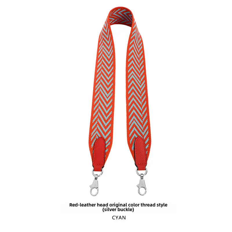 Orange Chevron Ribbon Belt 5CM Wide Shoulder Crossbody