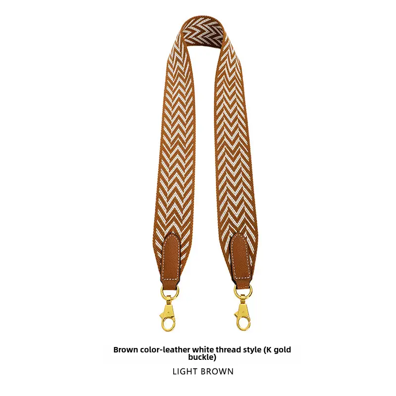 Orange Chevron Ribbon Belt 5CM Wide Shoulder Crossbody