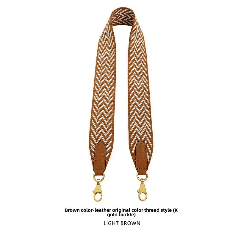 Orange Chevron Ribbon Belt 5CM Wide Shoulder Crossbody
