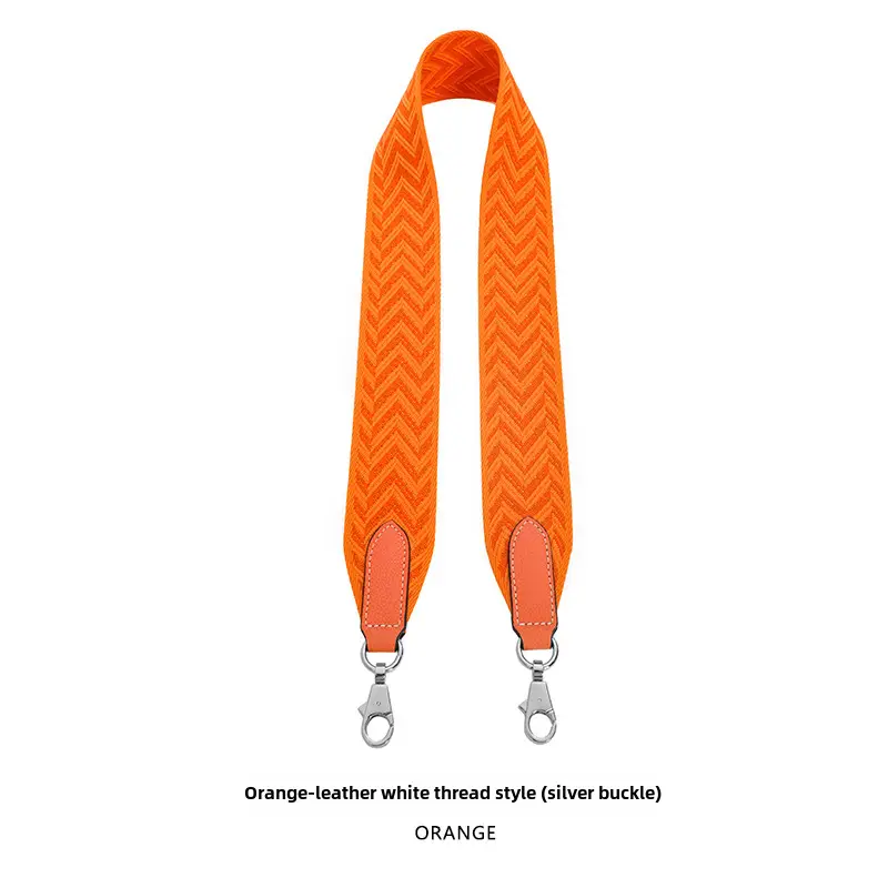 Orange Chevron Ribbon Belt 5CM Wide Shoulder Crossbody