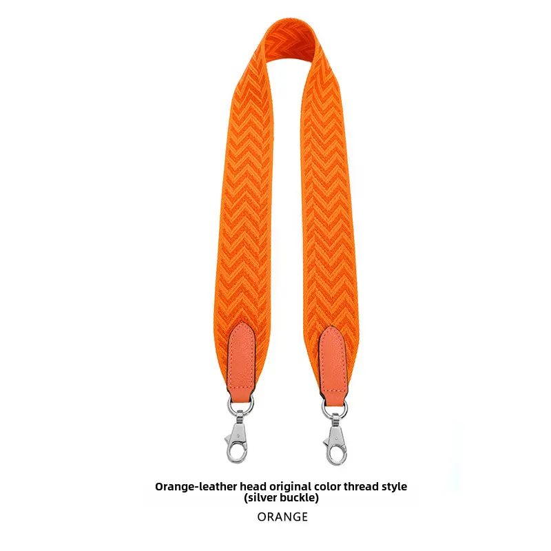 Orange Chevron Ribbon Belt 5CM Wide Shoulder Crossbody