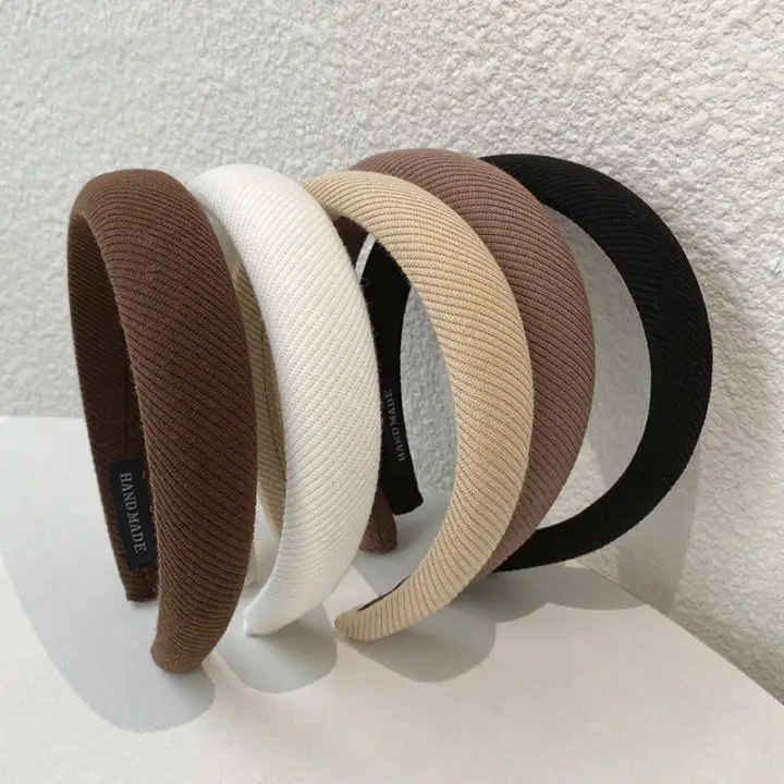 Wide-brimmed sponge hairpin hairband women's high-grade pressure-sensitive hair headdress 2022 Net Red new high cranial top autumn and winter headband