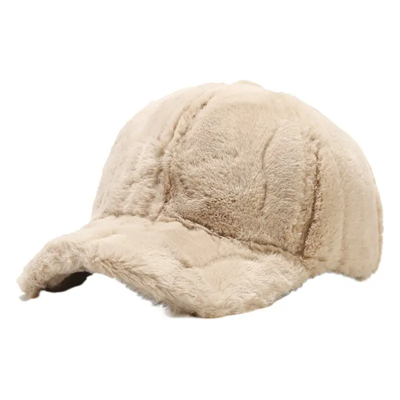 Women's Warm Plush Baseball Cap Winter Coat