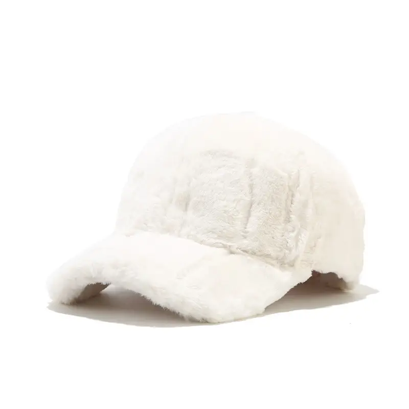 Women's Warm Plush Baseball Cap Winter Coat