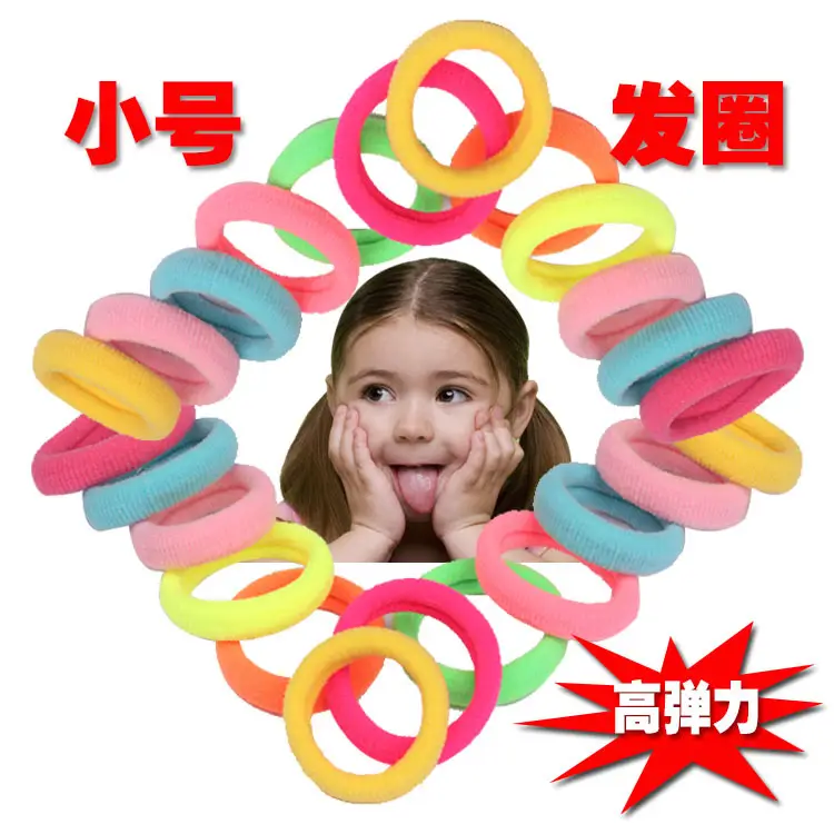 Kids Hair Bands Rubber Elastic High Color 100 Pcs - Image 14