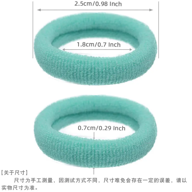 Kids Hair Bands Rubber Elastic High Color 100 Pcs - Image 16