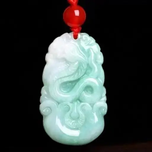 Guan Yu Jade Pendant Natural Grade Burmese Jade Zodiac - Image 2