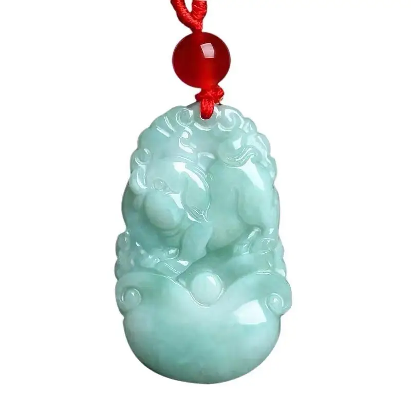 Guan Yu Jade Pendant Natural Grade Burmese Jade Zodiac - Image 5