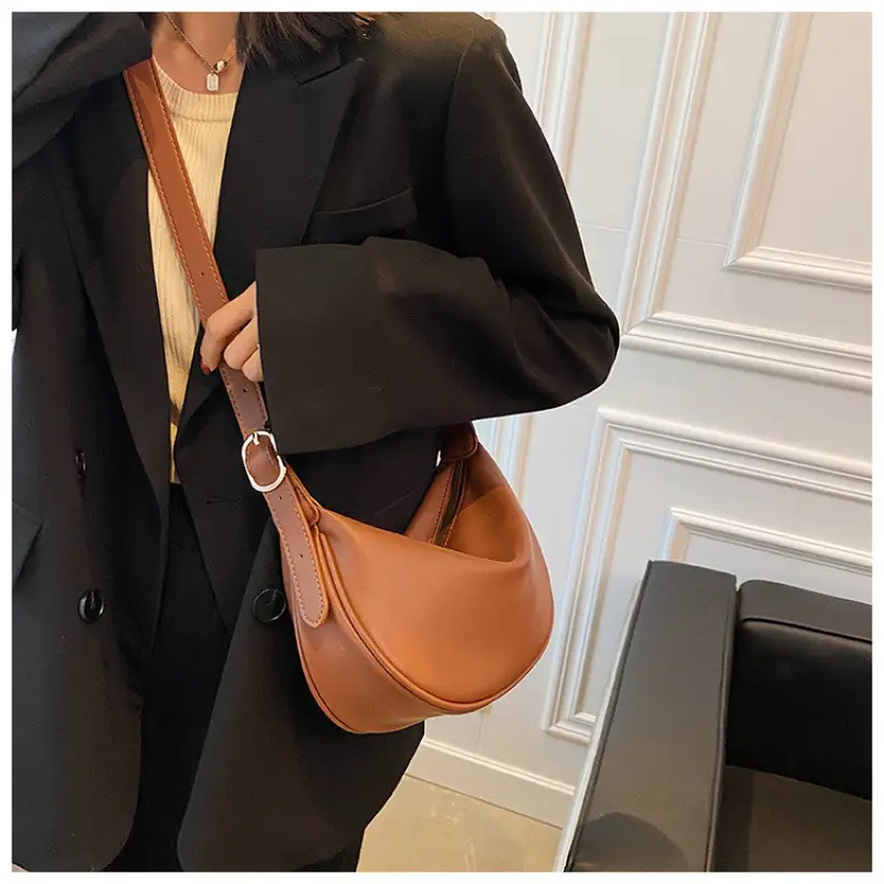 Women's Brown Shoulder Messenger Bag 2022 New Style - Image 6